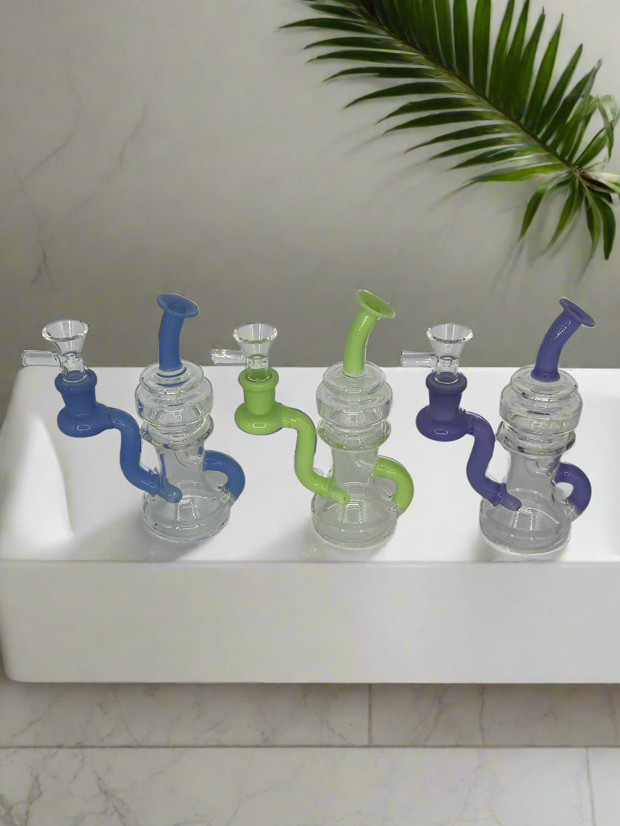 6" Recycler Water Bong / Dab Rig