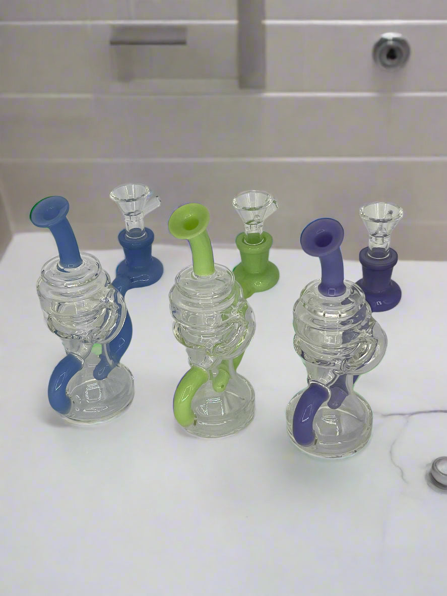 6" Recycler Water Bong / Dab Rig