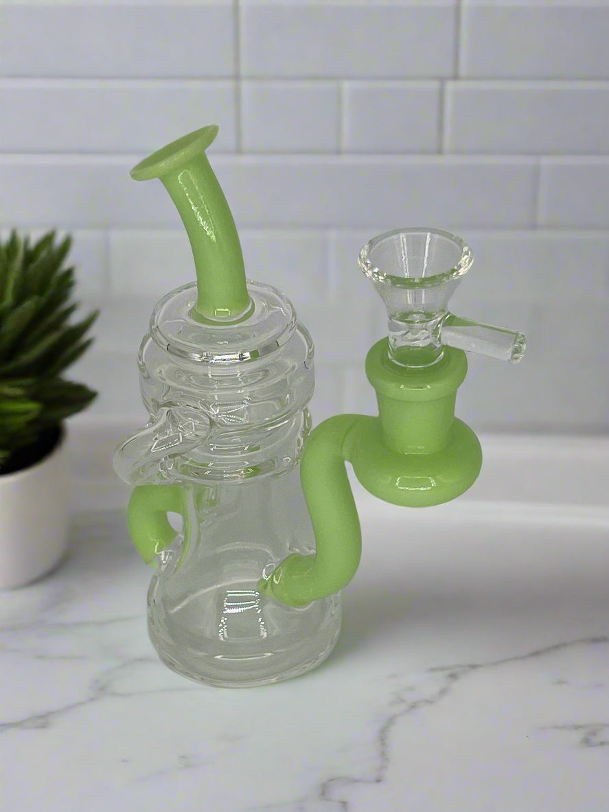 6" Recycler Water Bong / Dab Rig