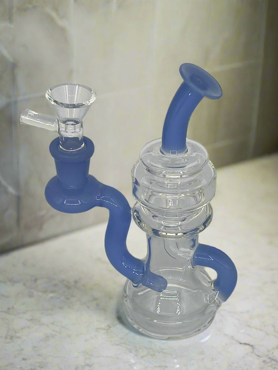 6" Recycler Water Bong / Dab Rig