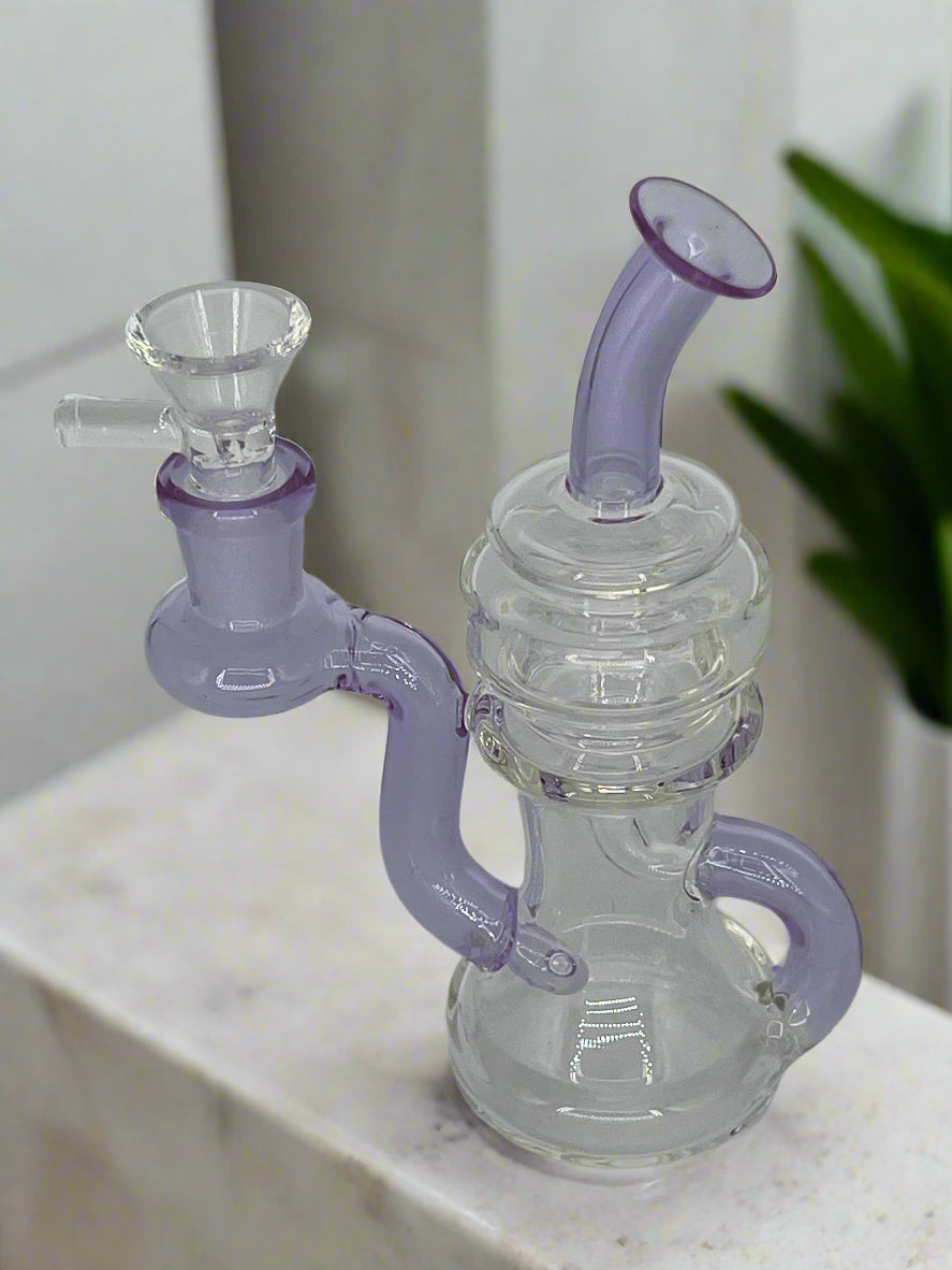 6" Recycler Water Bong / Dab Rig