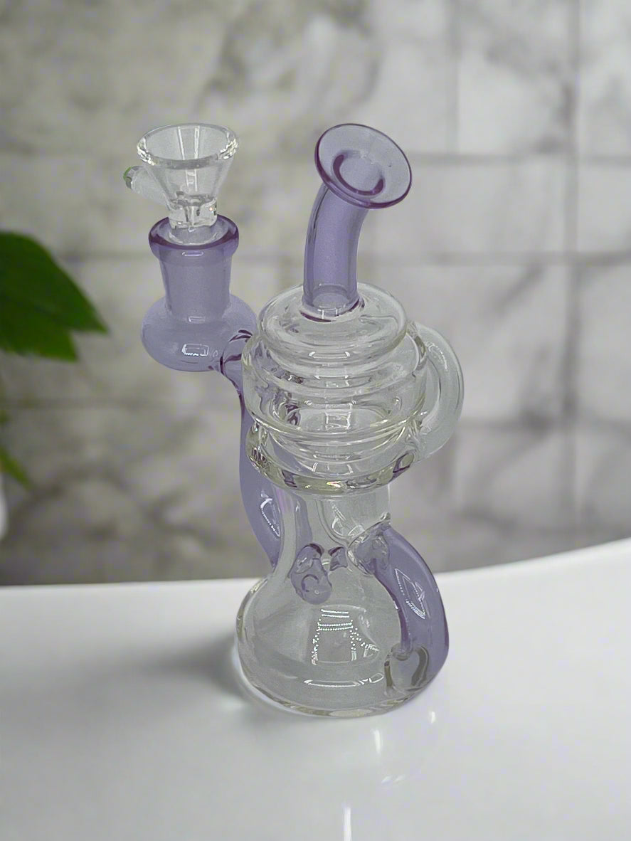 6" Recycler Water Bong / Dab Rig