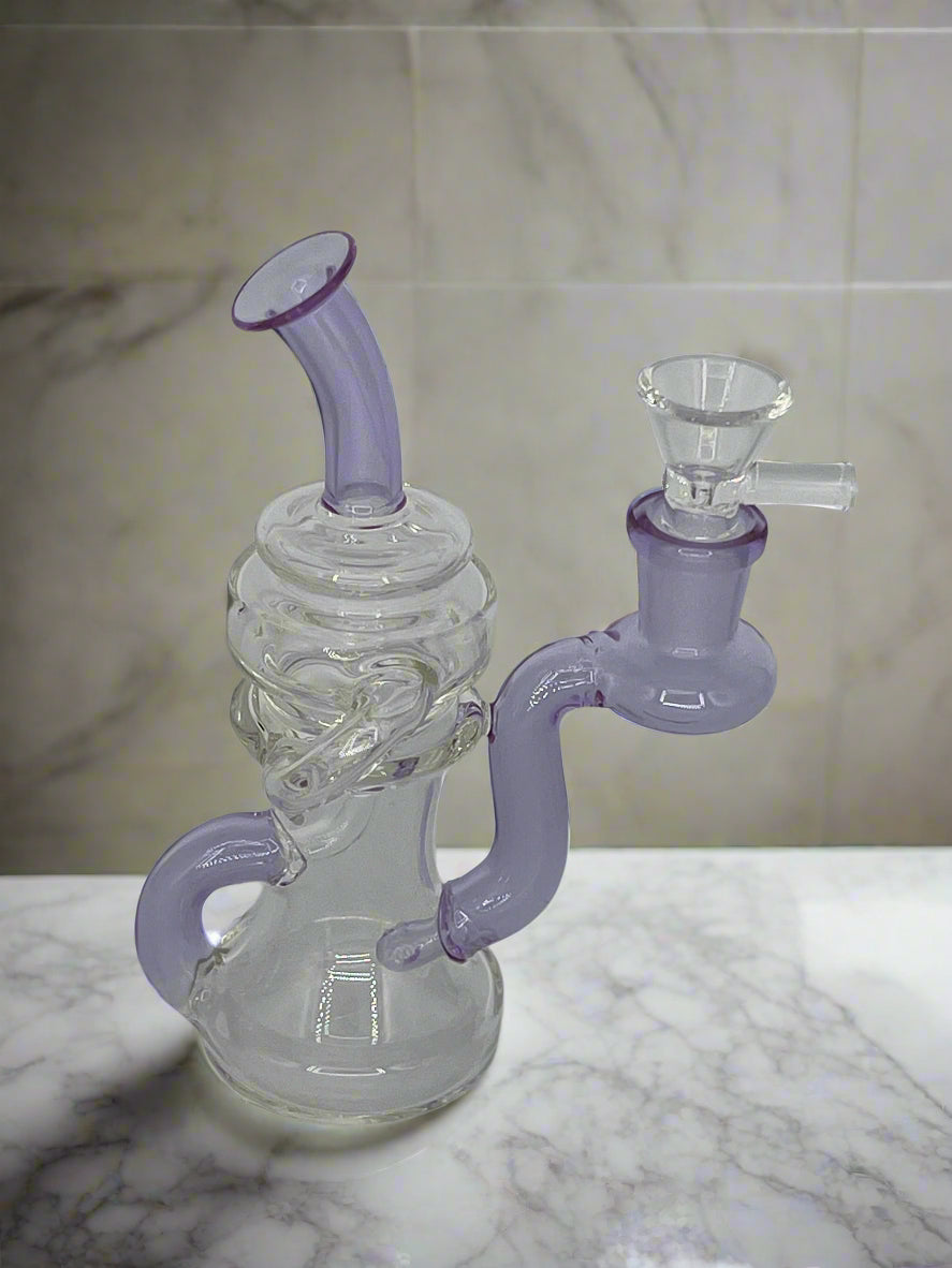 6" Recycler Water Bong / Dab Rig