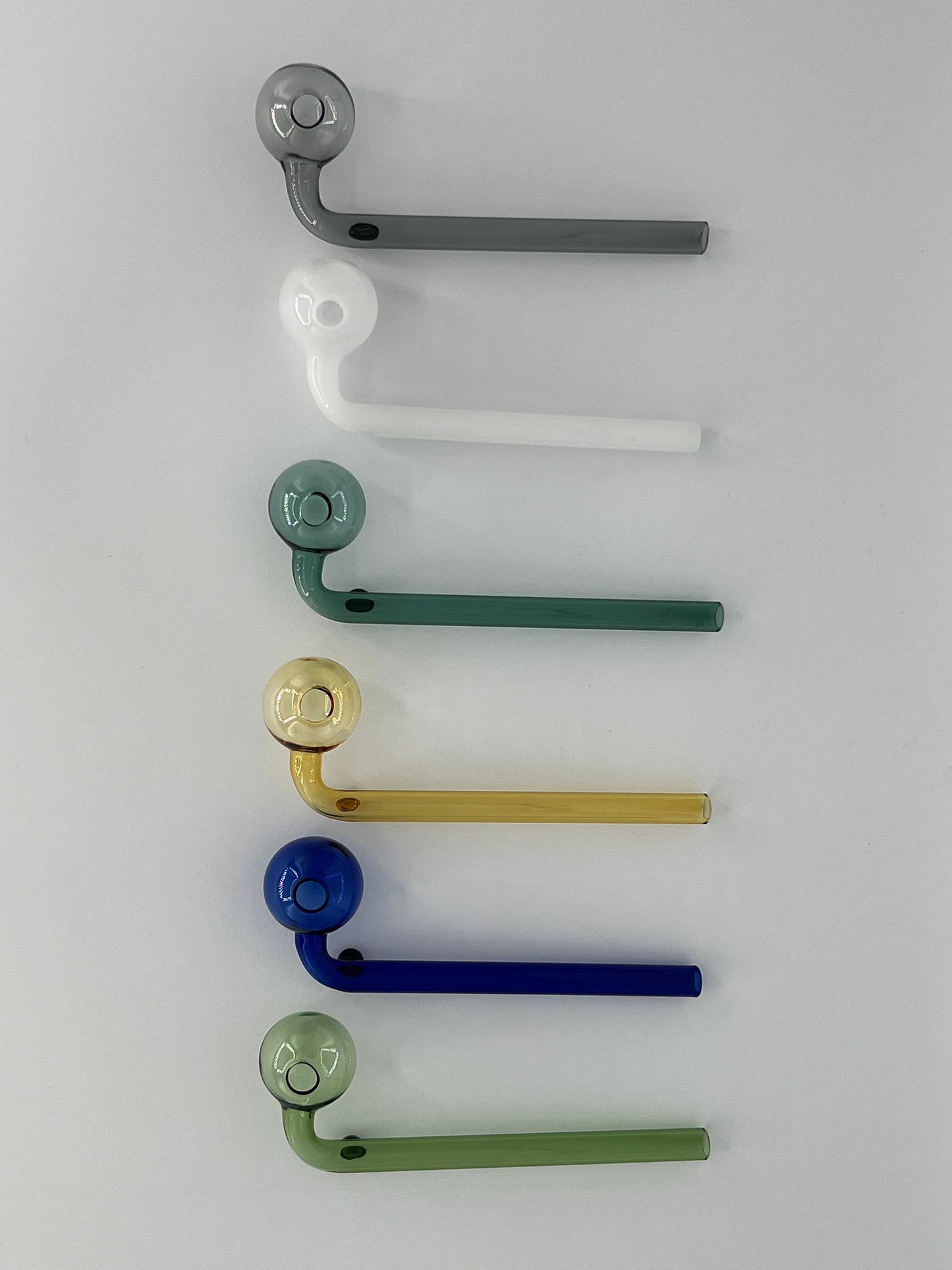 Bent Oil Burner Color Bubble Stem