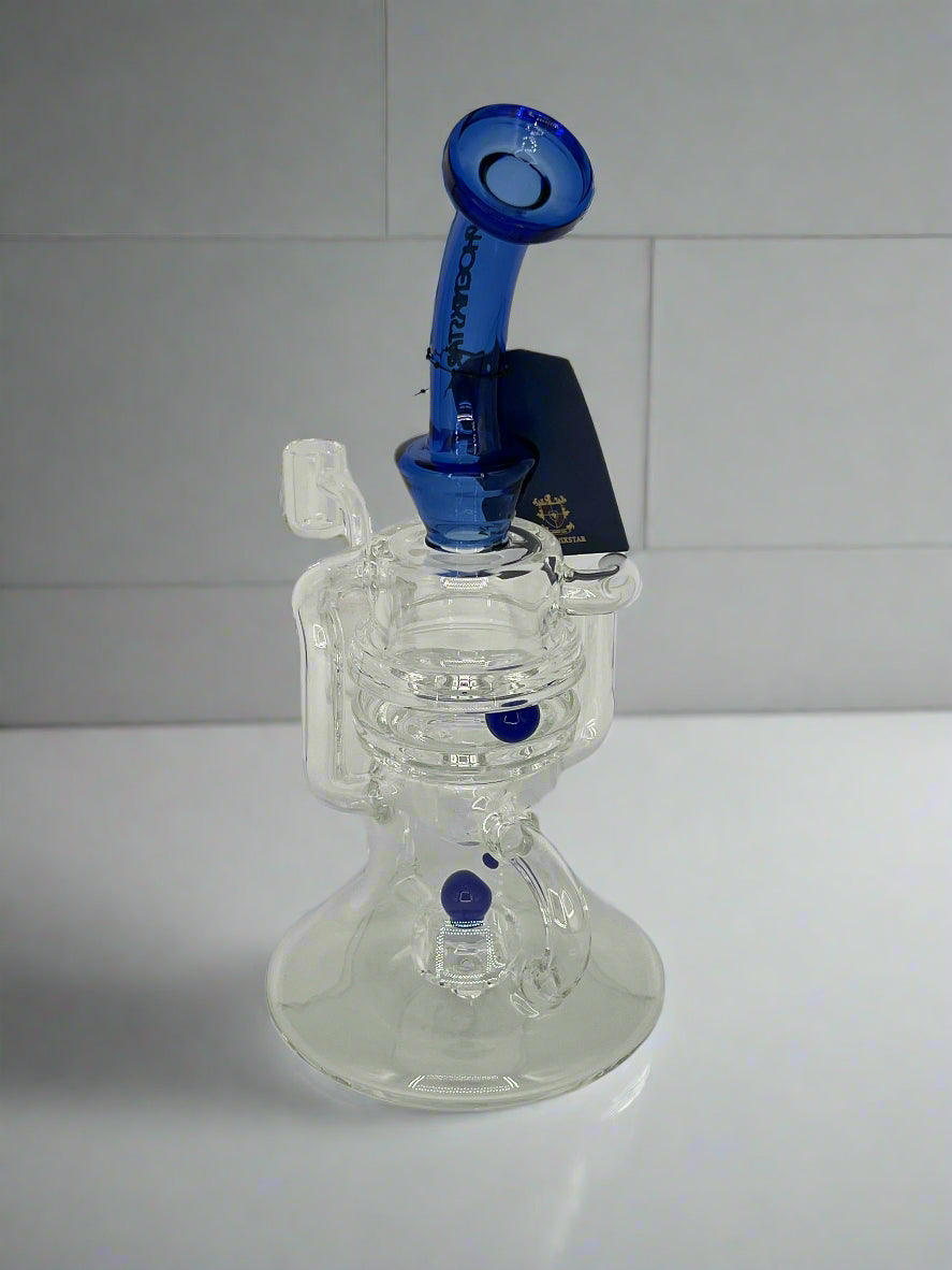 New Recycler Glass Dab Rig with Rotatable Ball