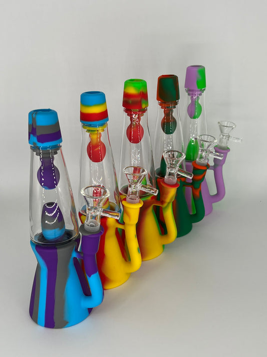 Lava Lamp Silicone Water Pipe