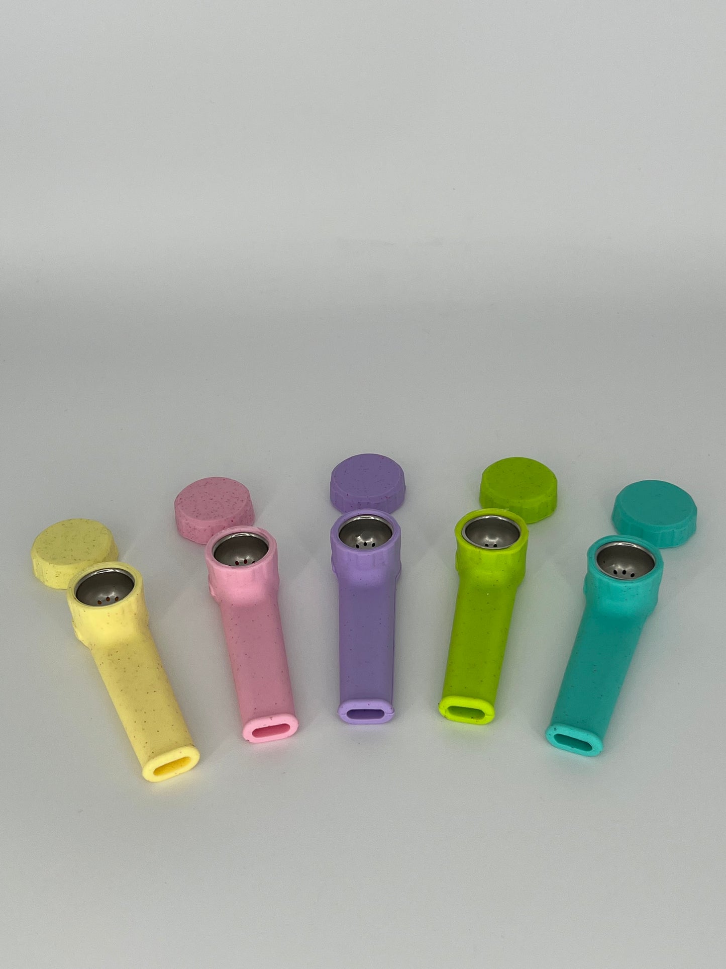 Silicone Hand Pipe with Lid