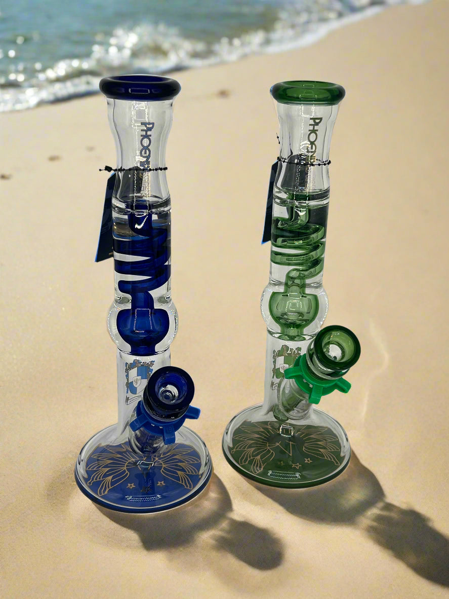 Phoenix Star 11" Freezable Glycerin Coil Bong