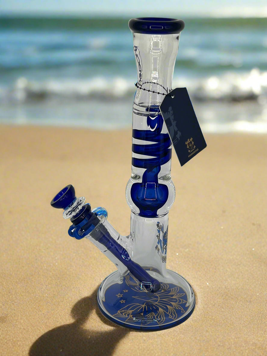 Phoenix Star 11" Freezable Glycerin Coil Bong