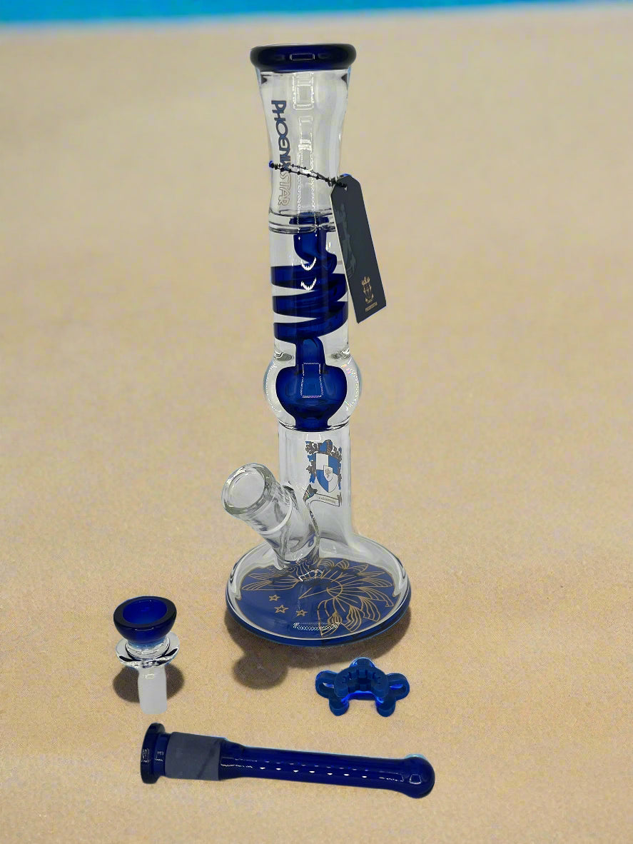 Phoenix Star 11" Freezable Glycerin Coil Bong