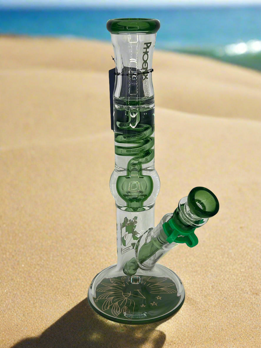 Phoenix Star 11" Freezable Glycerin Coil Bong