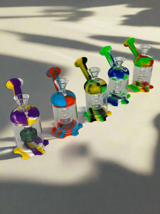 Silicone & Glass Perc Bong