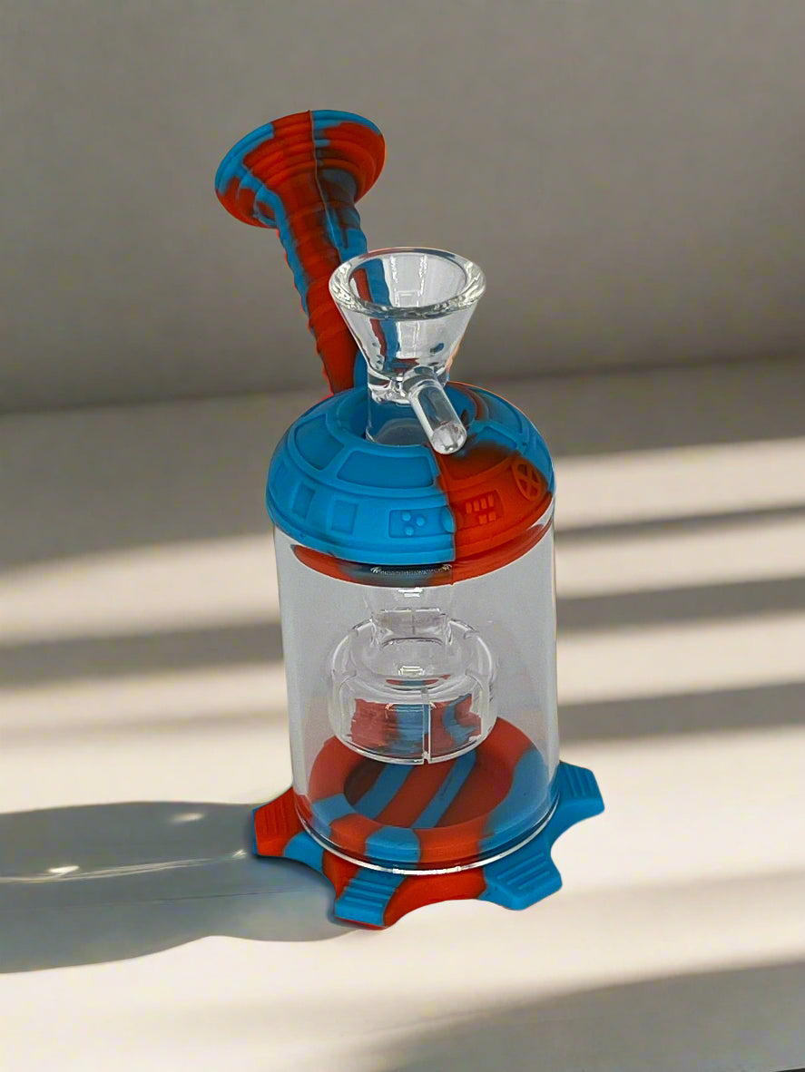 Silicone & Glass Perc Bong