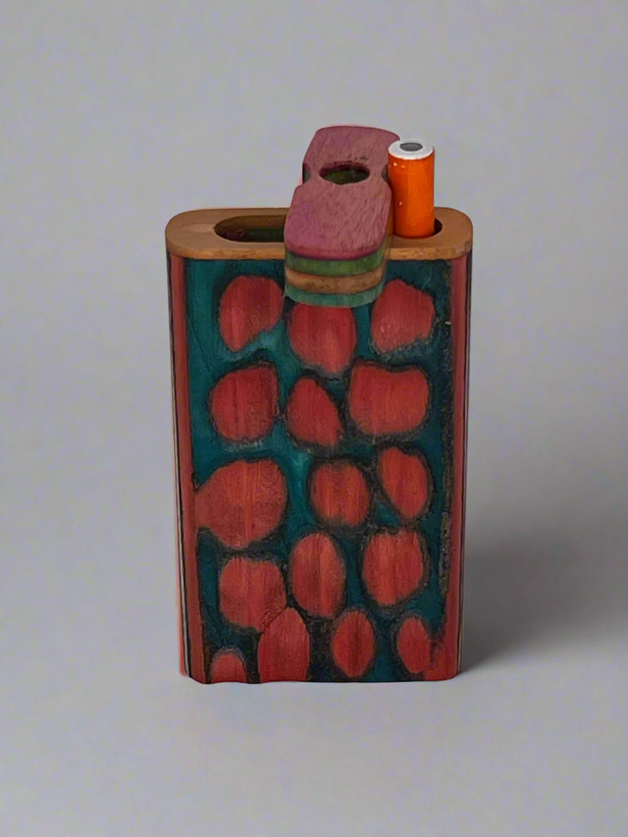 4" Wooden Dugout with One Hitter