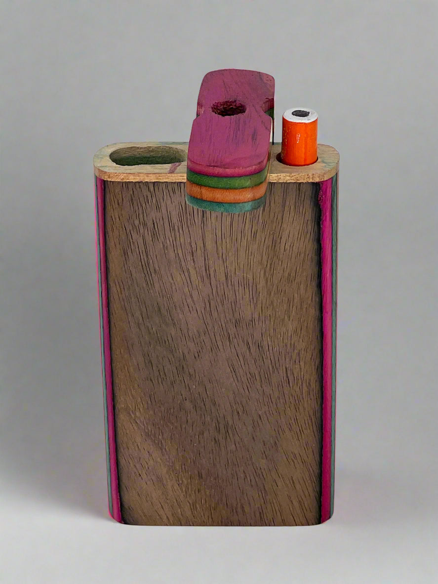 4" Wooden Dugout with One Hitter