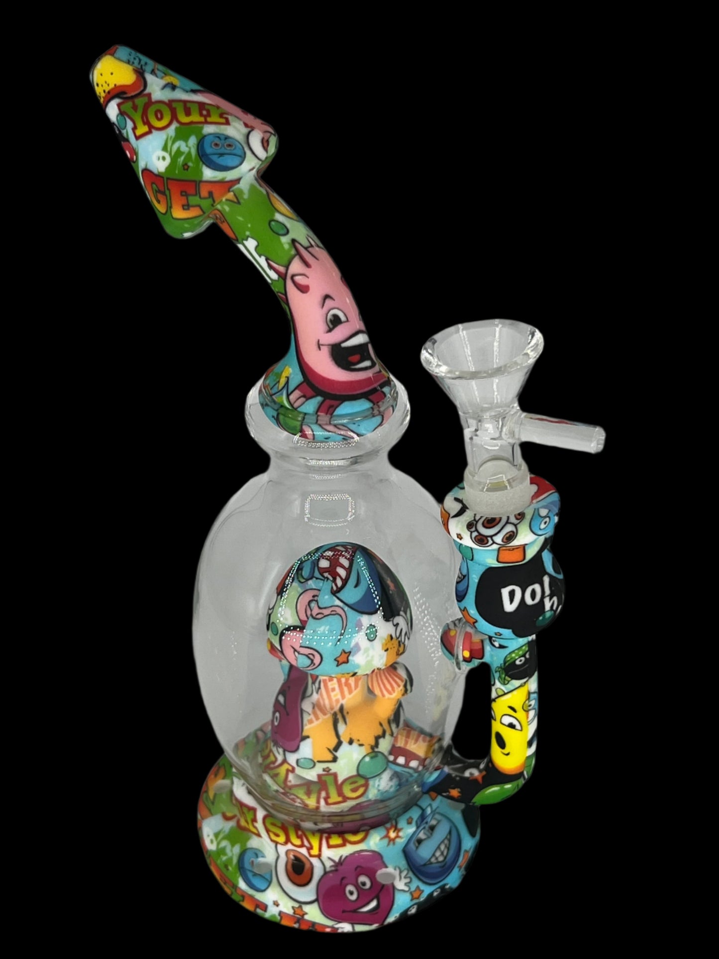 8" Silicone and Glass Shroom Bong – Durable & Smooth-Hitting