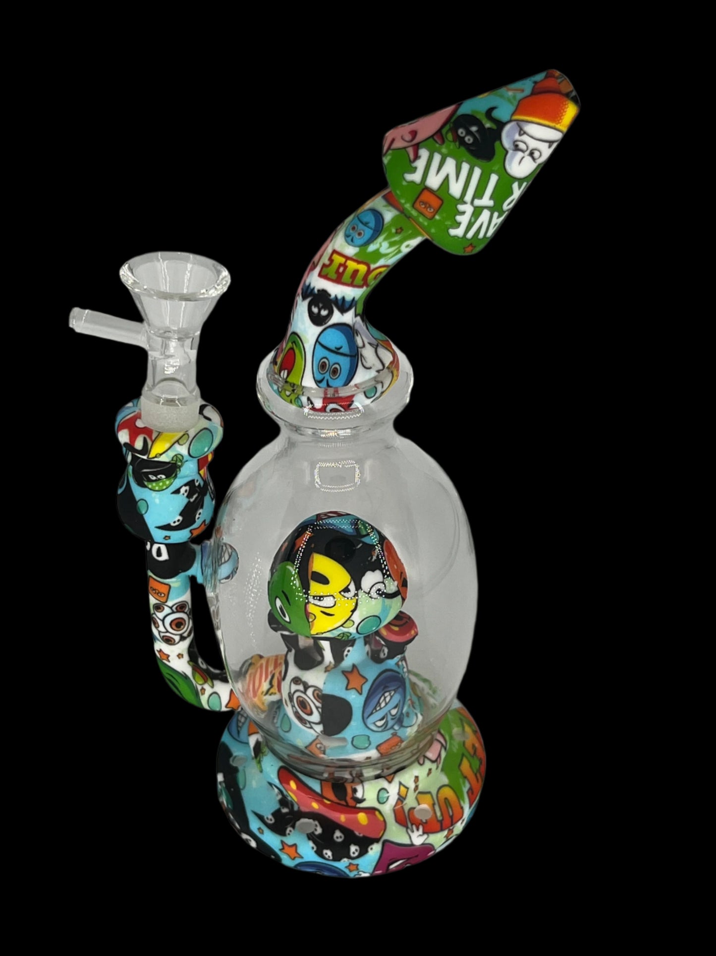 8" Silicone and Glass Shroom Bong – Durable & Smooth-Hitting