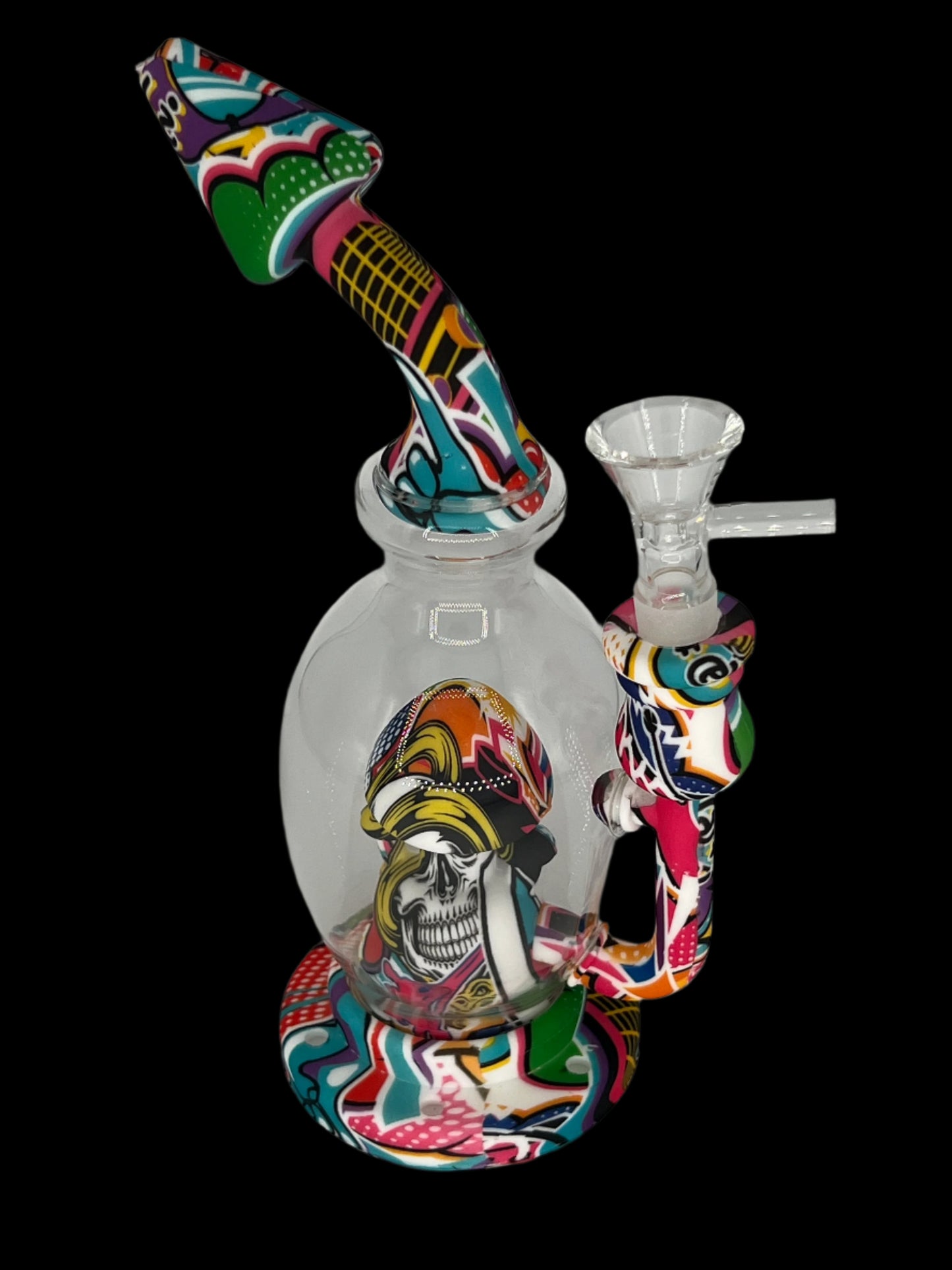 8" Silicone and Glass Shroom Bong – Durable & Smooth-Hitting