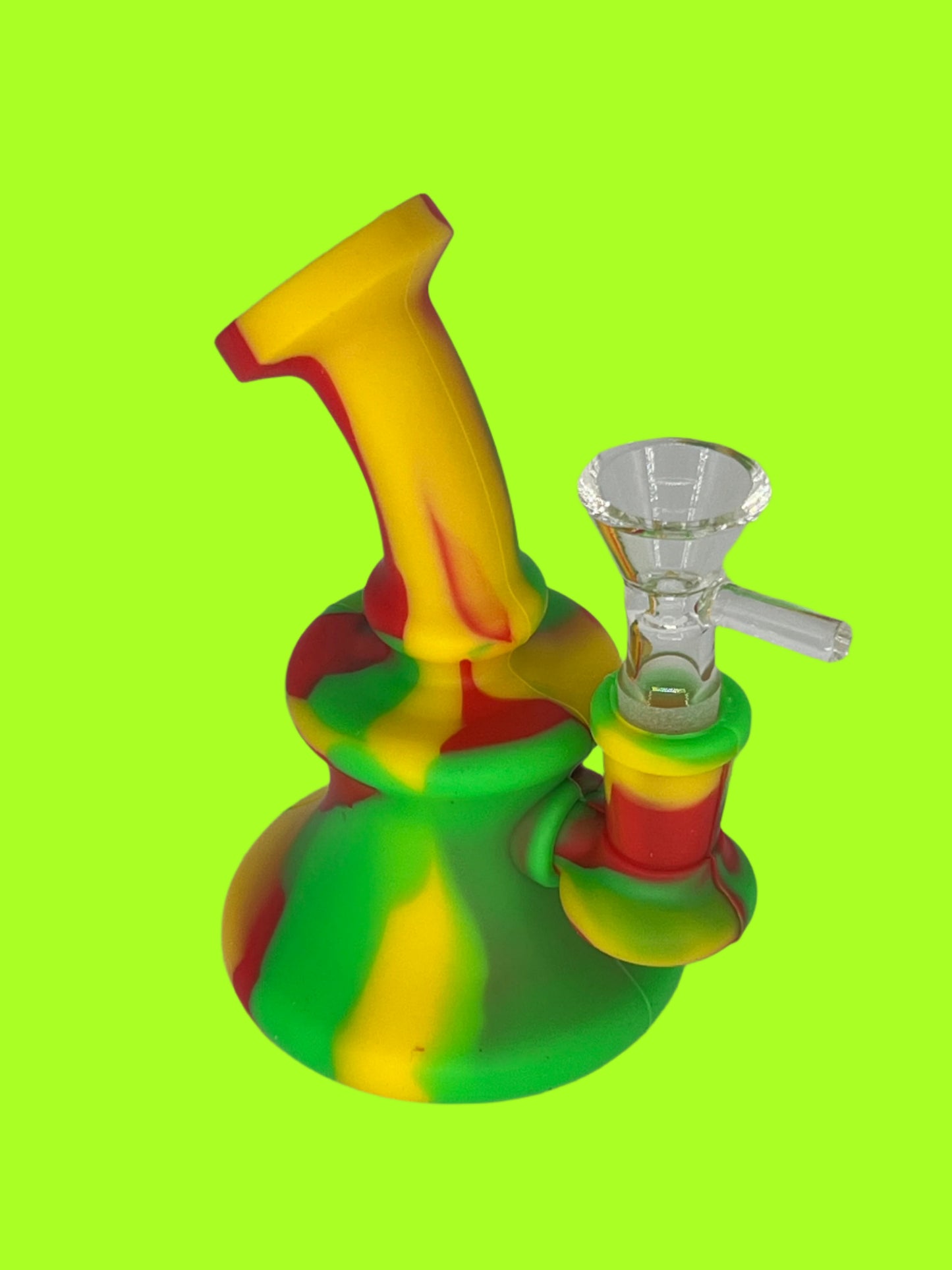 5-Inch Silicone Tie-Dye Mini Bong