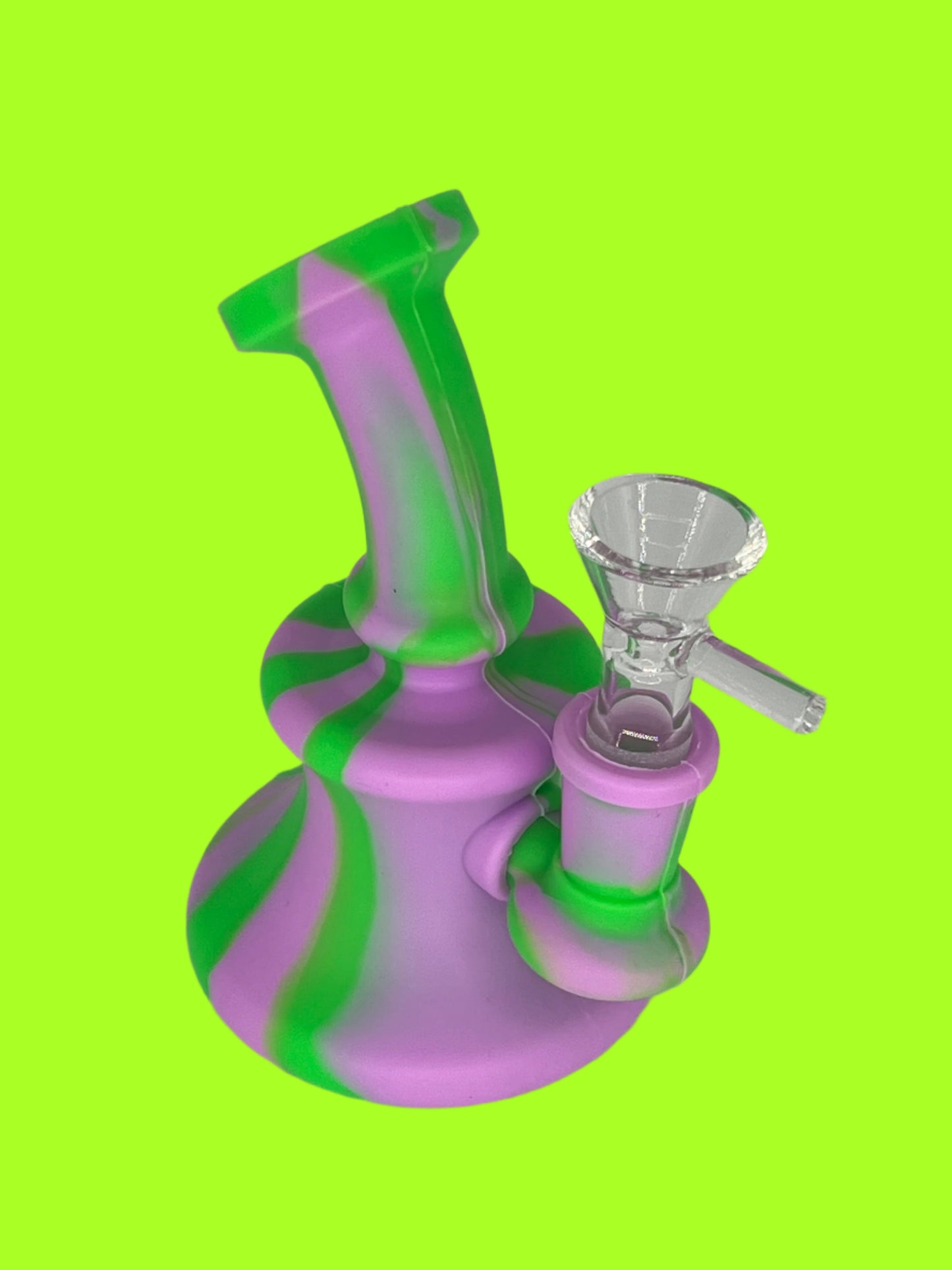 5-Inch Silicone Tie-Dye Mini Bong