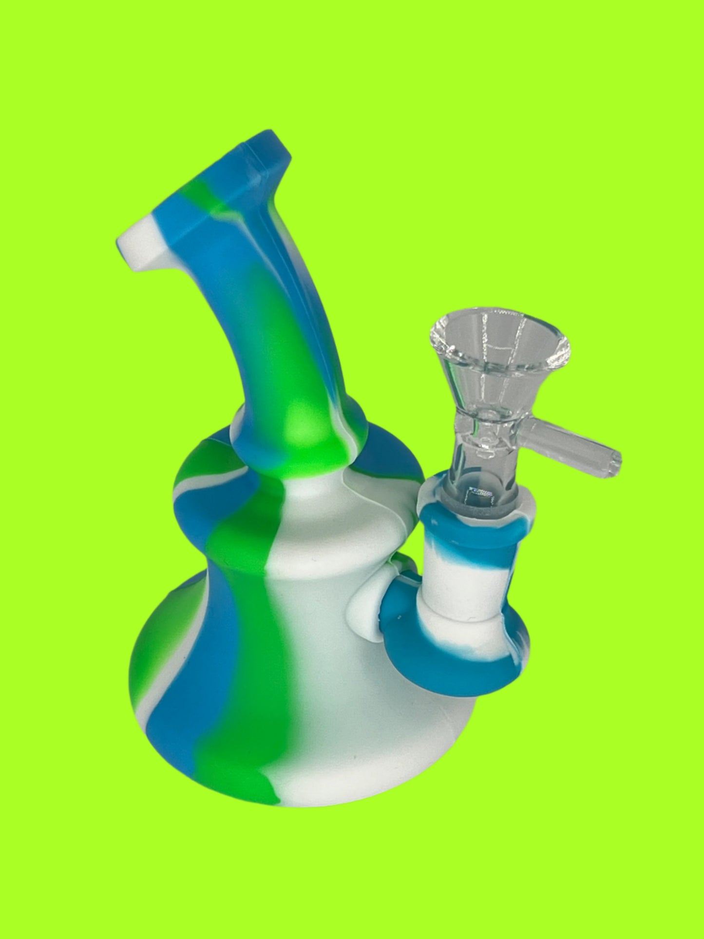 5-Inch Silicone Tie-Dye Mini Bong