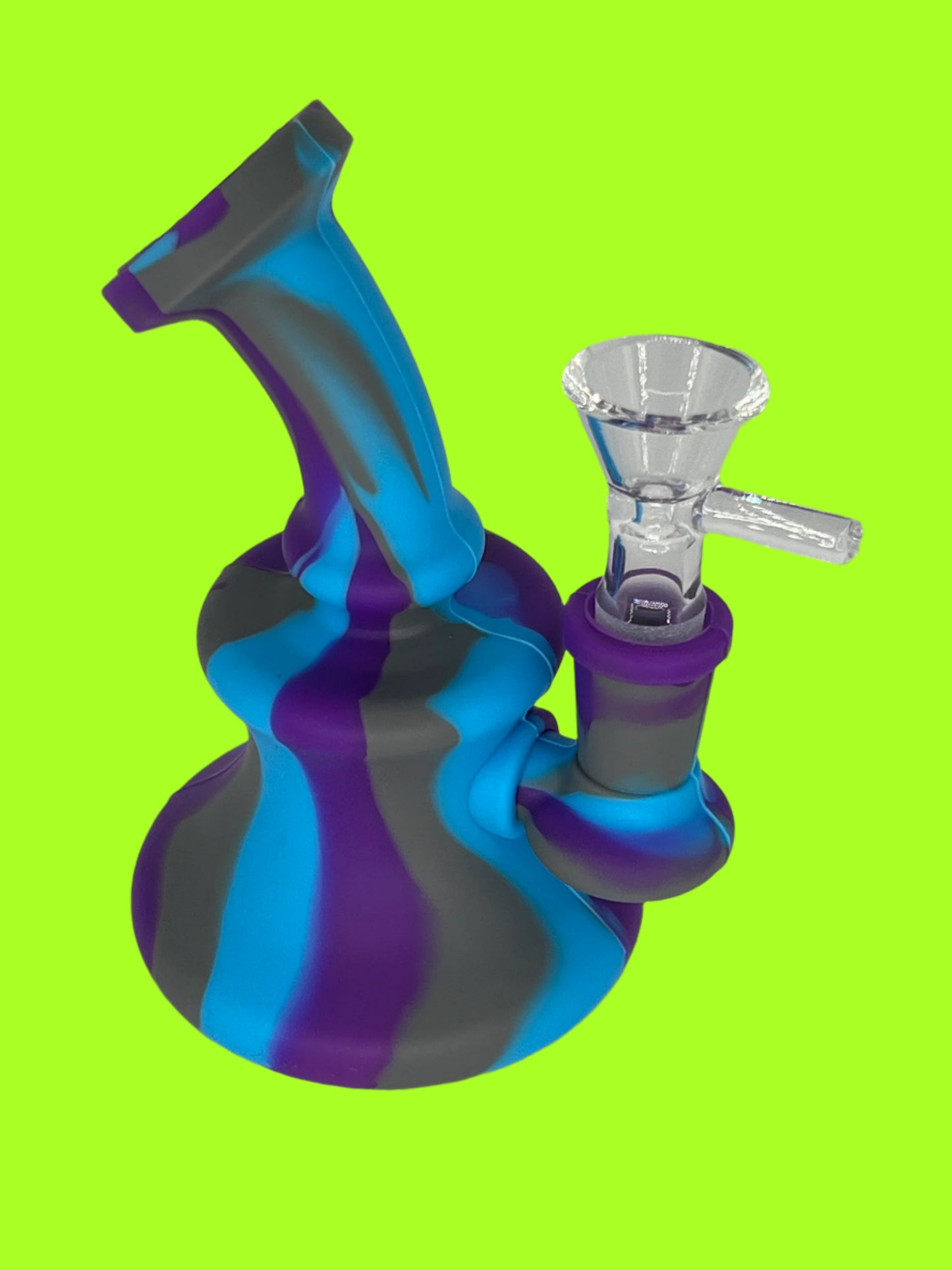 5-Inch Silicone Tie-Dye Mini Bong