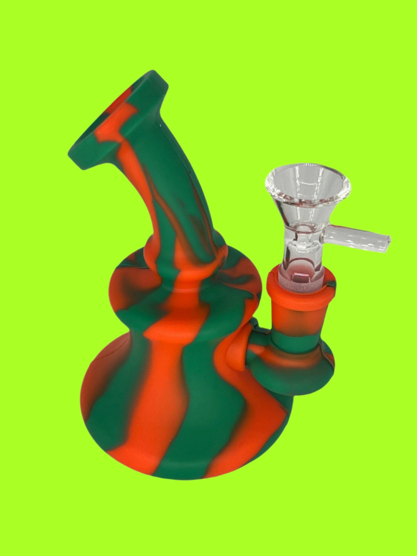 5-Inch Silicone Tie-Dye Mini Bong