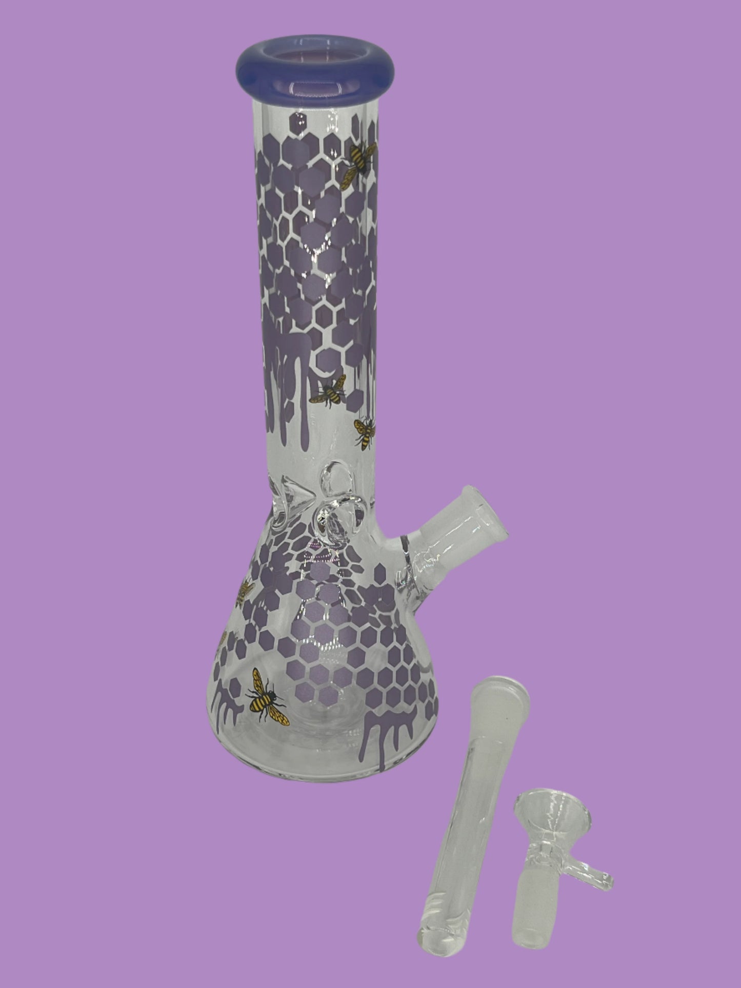10-Inch Honeycomb Beaker Bong