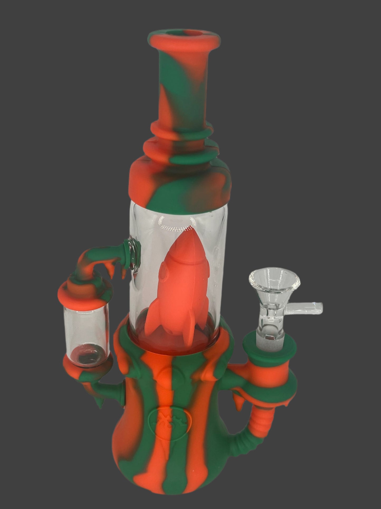 Rocket Ship Silicone Recycler Bong/Dab Rig