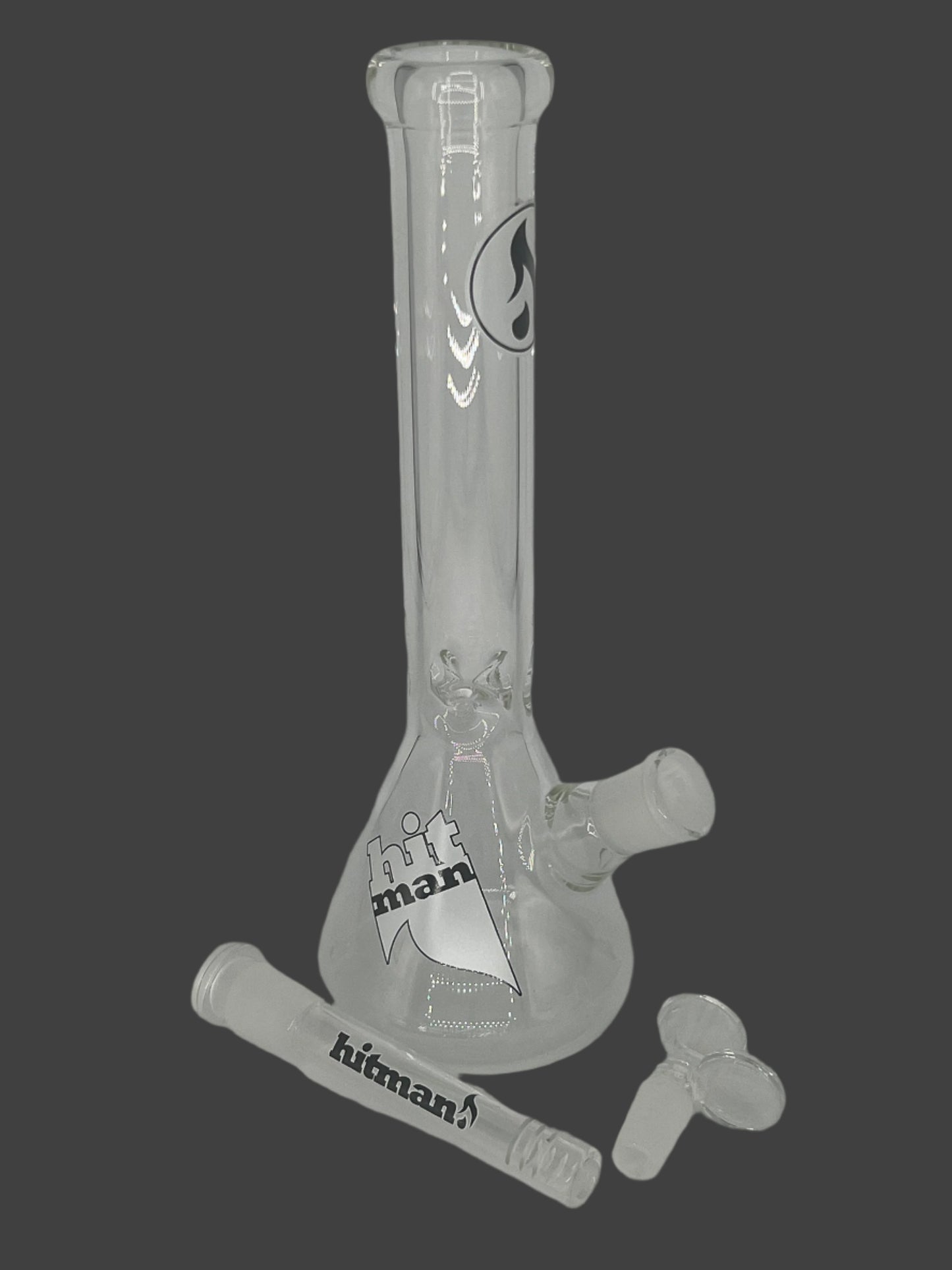 10" Hitman Glass Basic Beaker Bong
