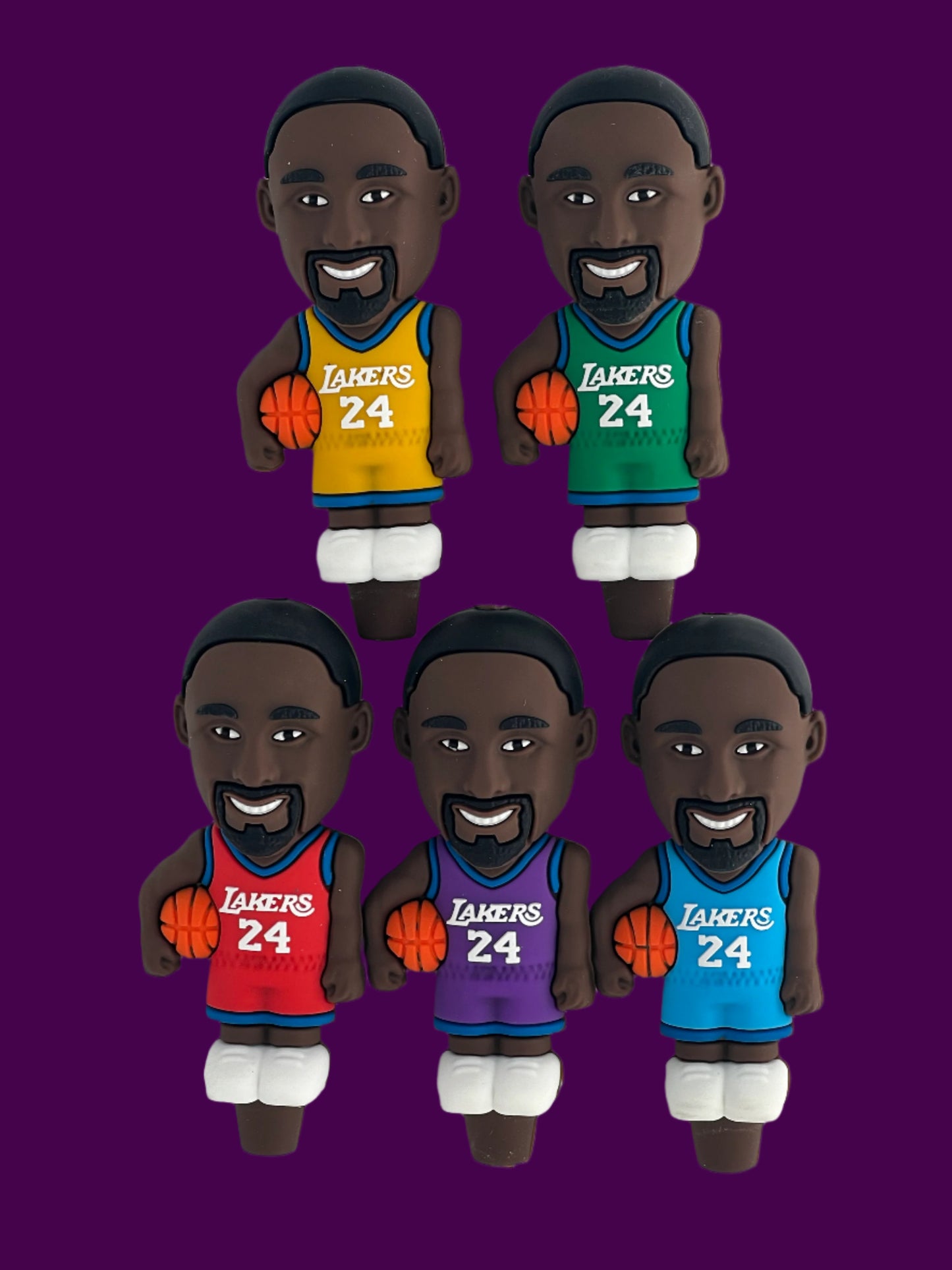 NBA Lakers #24 Silicone and Glass Hand Pipe