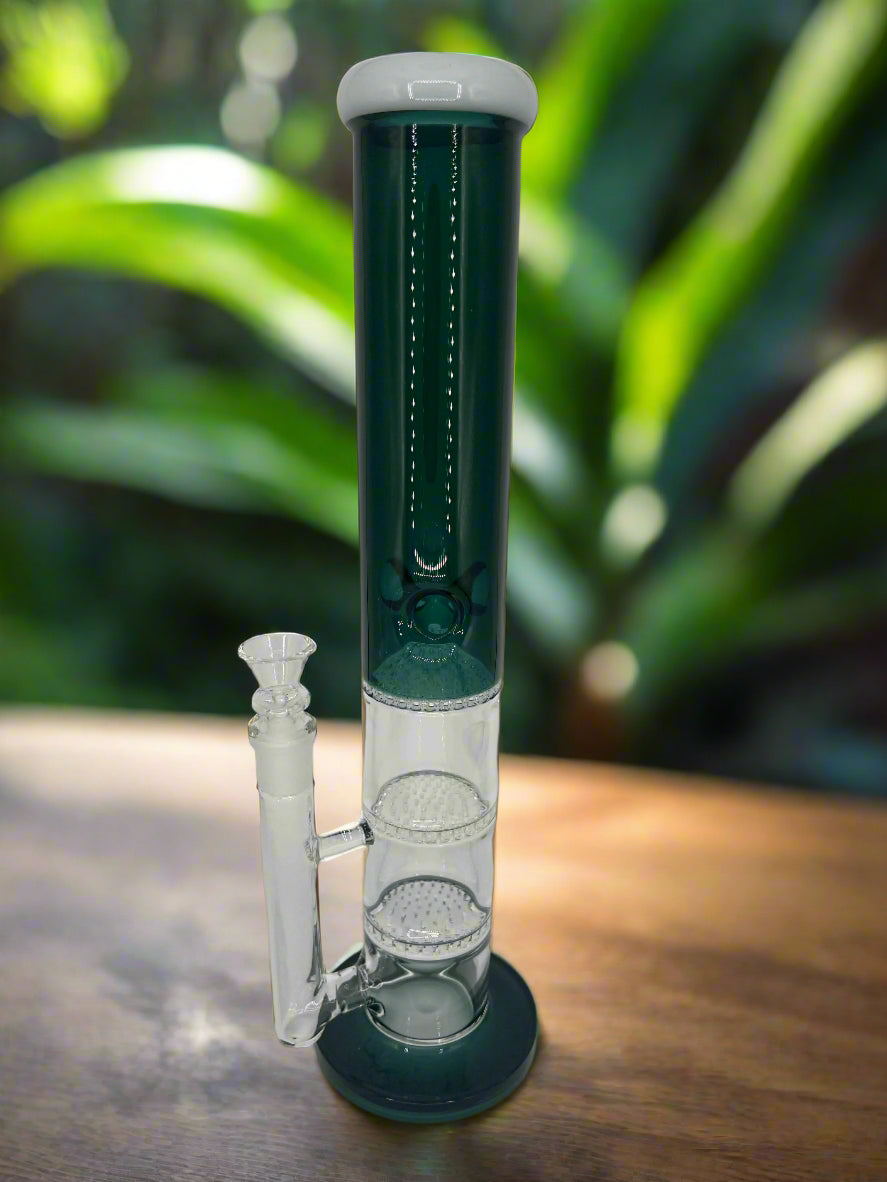 Triple Honeycomb Perc Bong