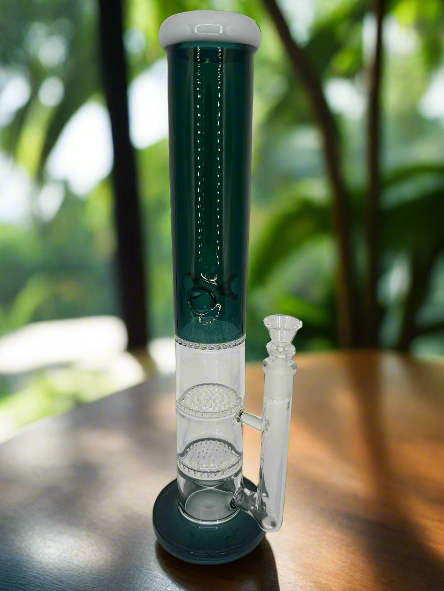Triple Honeycomb Perc Bong