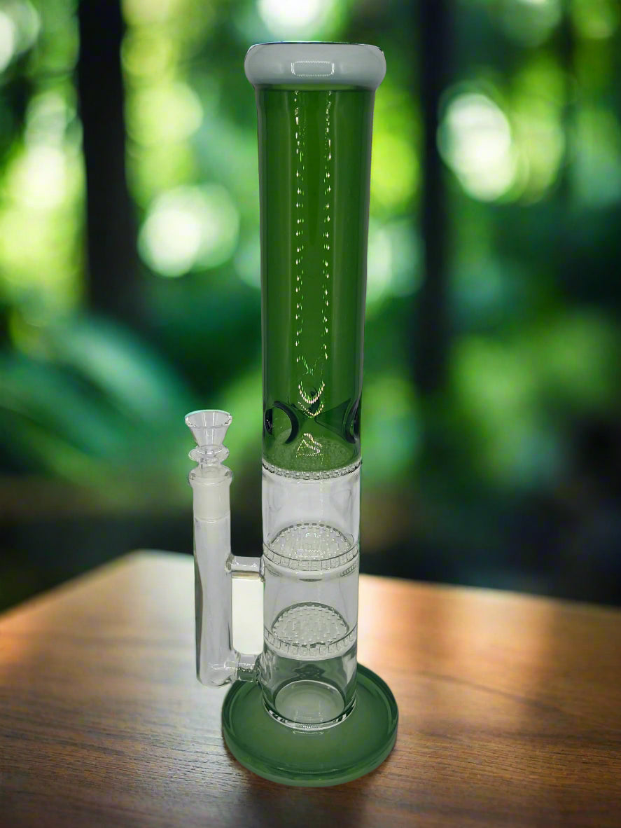 Triple Honeycomb Perc Bong