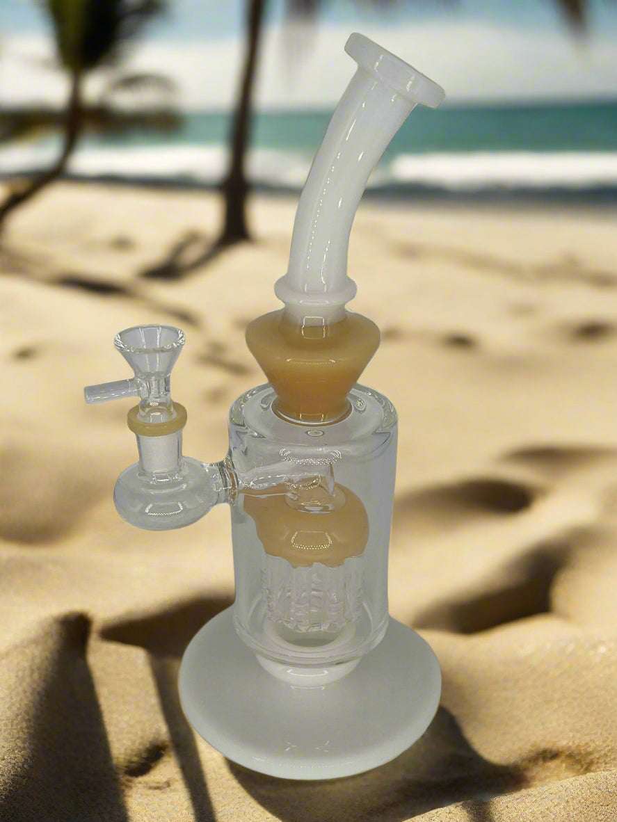 11" Glass Jellyfish Perc Bong β Multi-Color