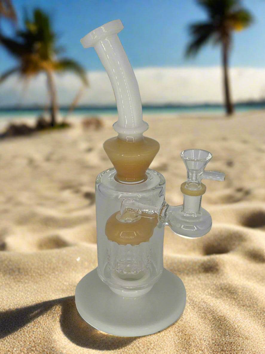 11" Glass Jellyfish Perc Bong β Multi-Color