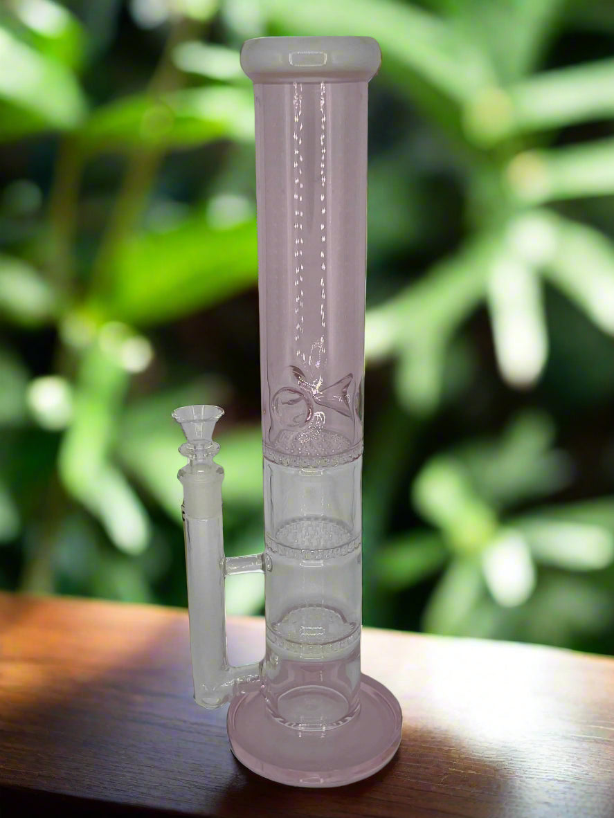 Triple Honeycomb Perc Bong