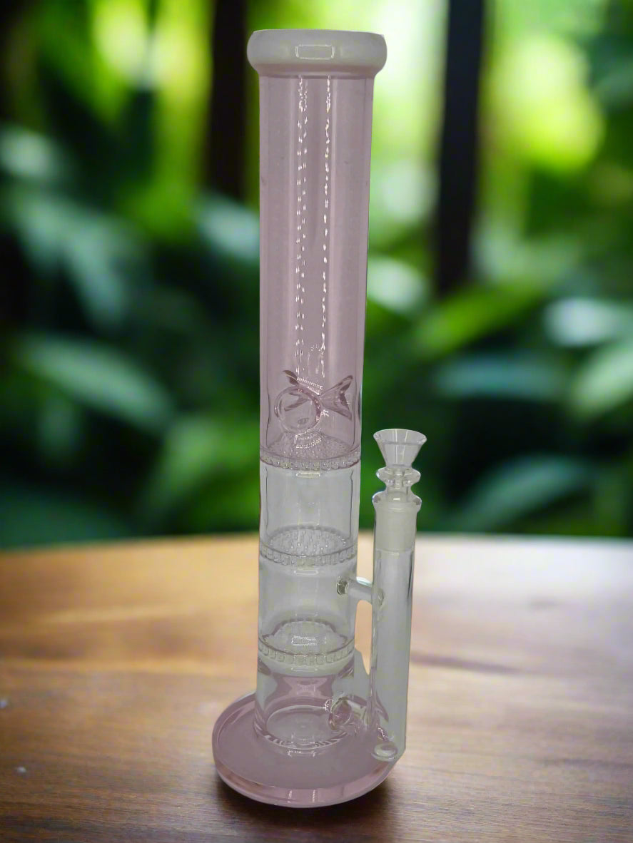 Triple Honeycomb Perc Bong
