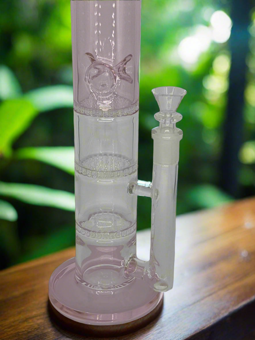 Triple Honeycomb Perc Bong