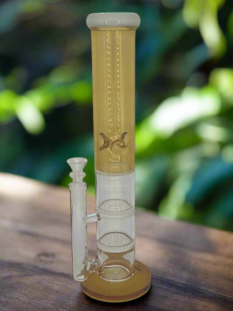 Triple Honeycomb Perc Bong