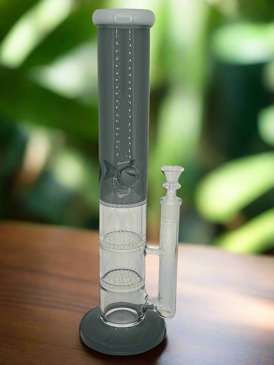 Triple Honeycomb Perc Bong