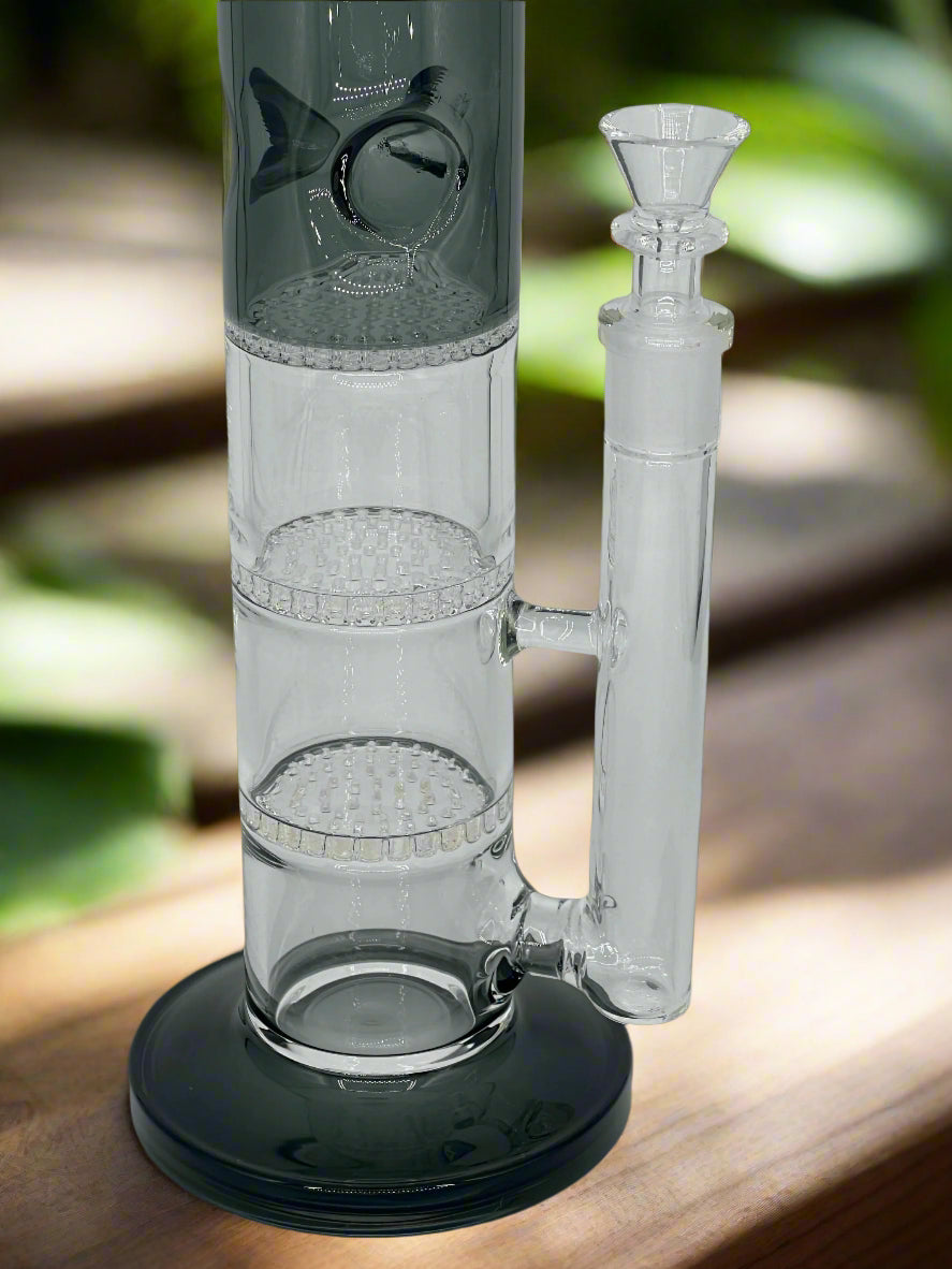 Triple Honeycomb Perc Bong