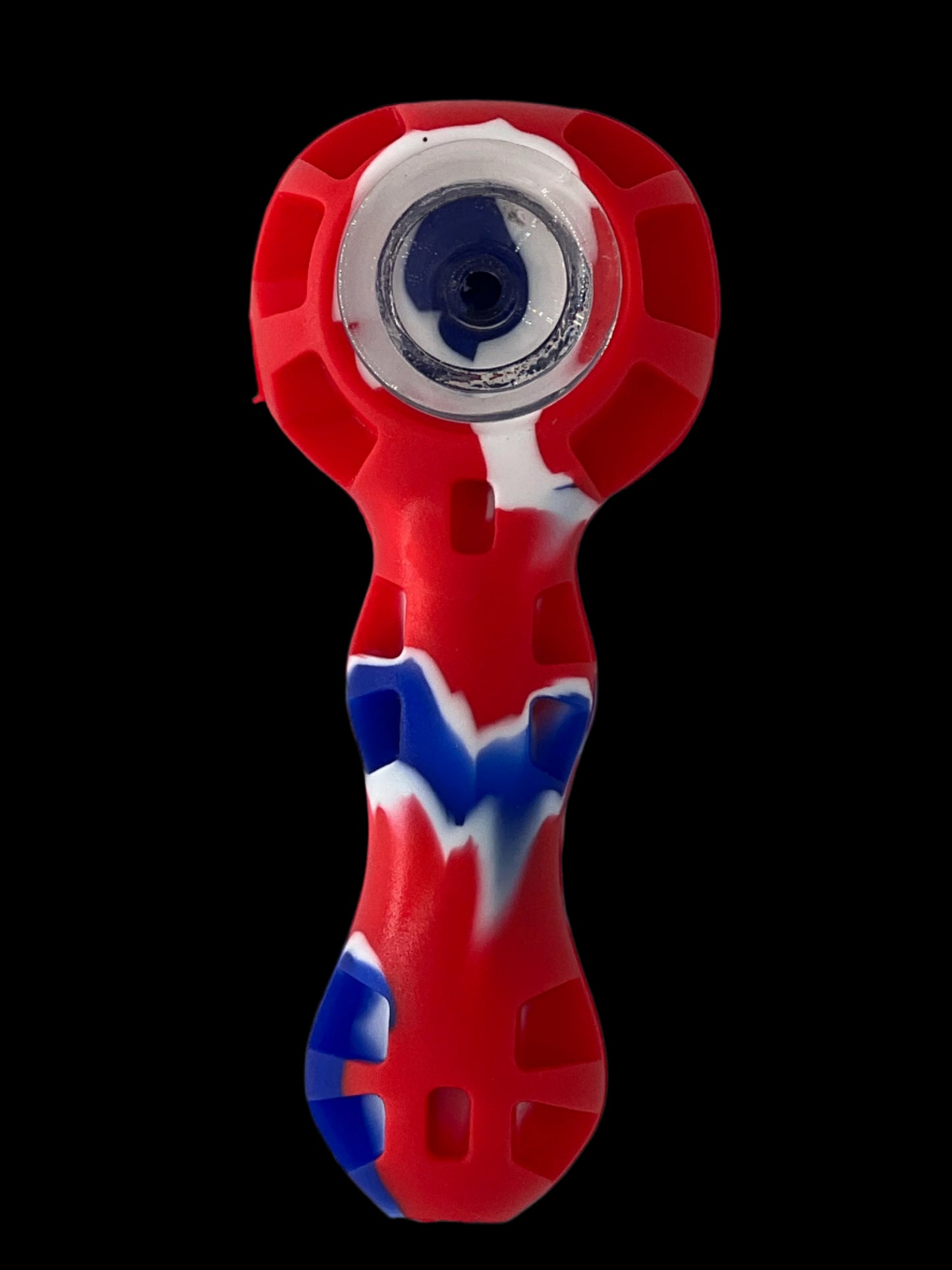 4" Silicone Smoking Pipe with Glass Bowl