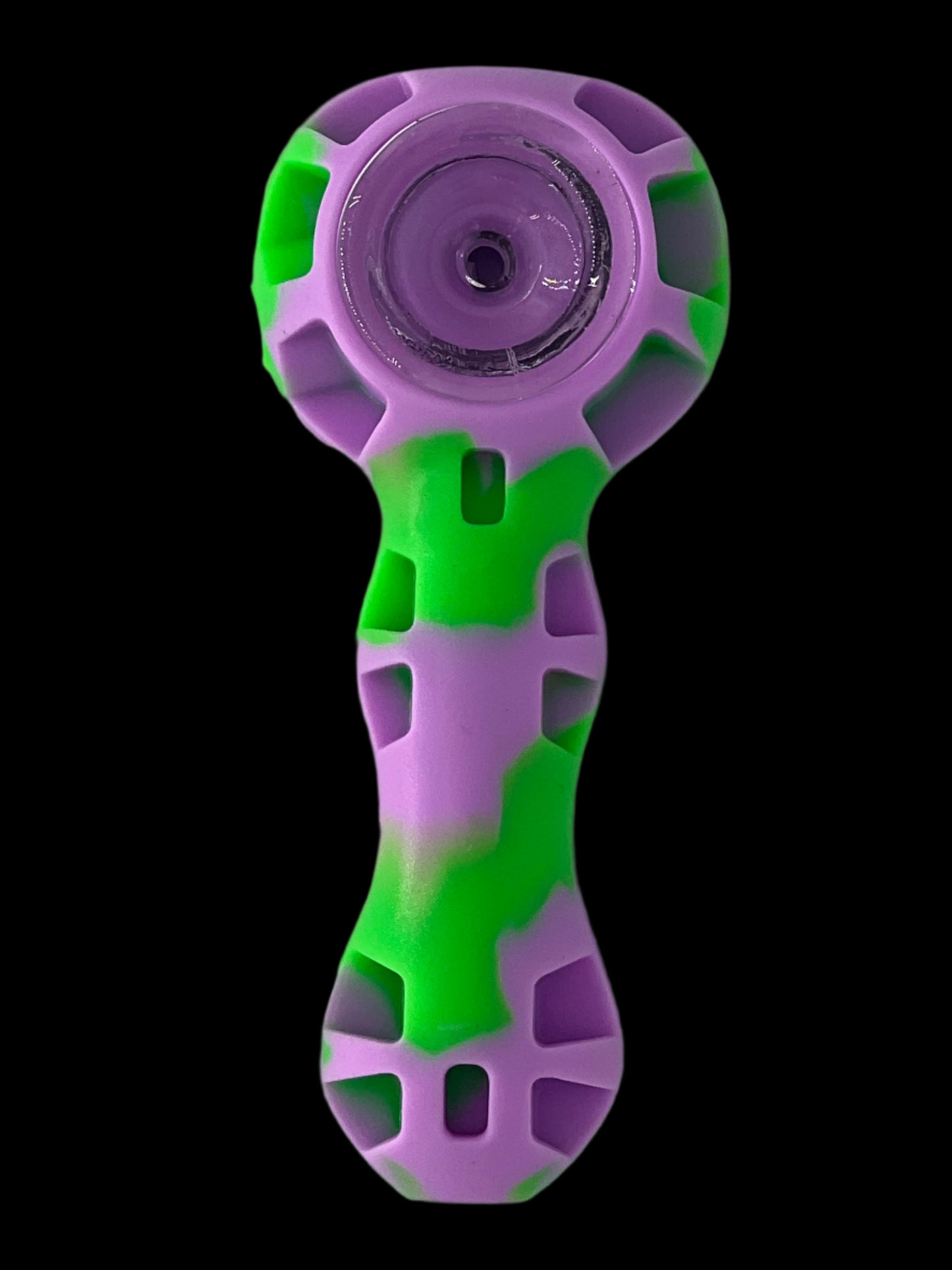 4" Silicone Smoking Pipe with Glass Bowl