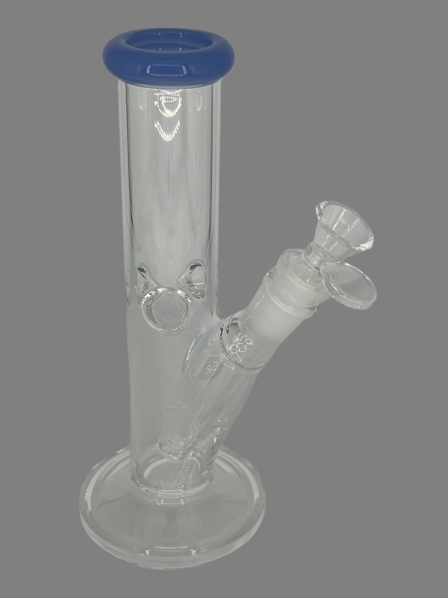 8" Classic Straight Tube Bong with Base