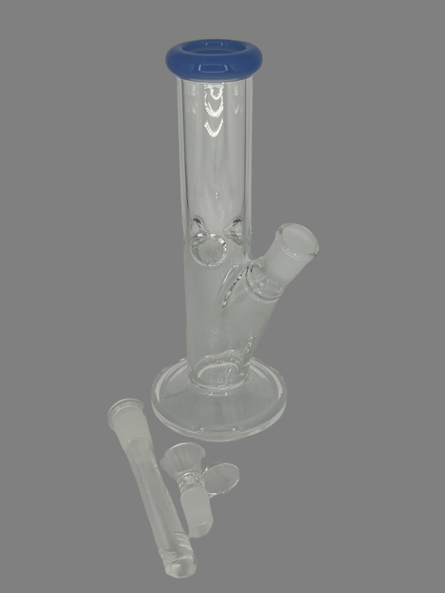 8" Classic Straight Tube Bong with Base