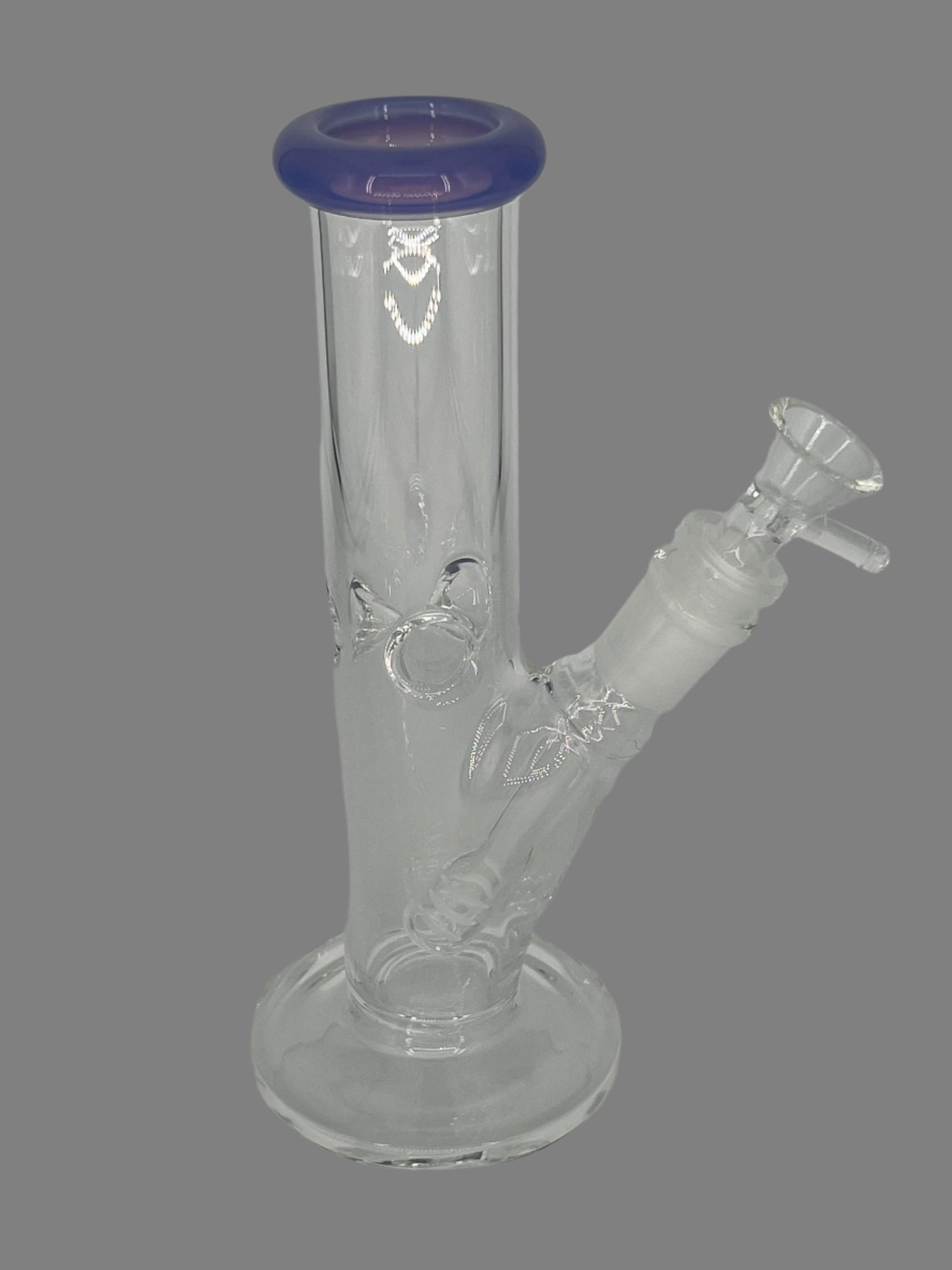 8" Classic Straight Tube Bong with Base