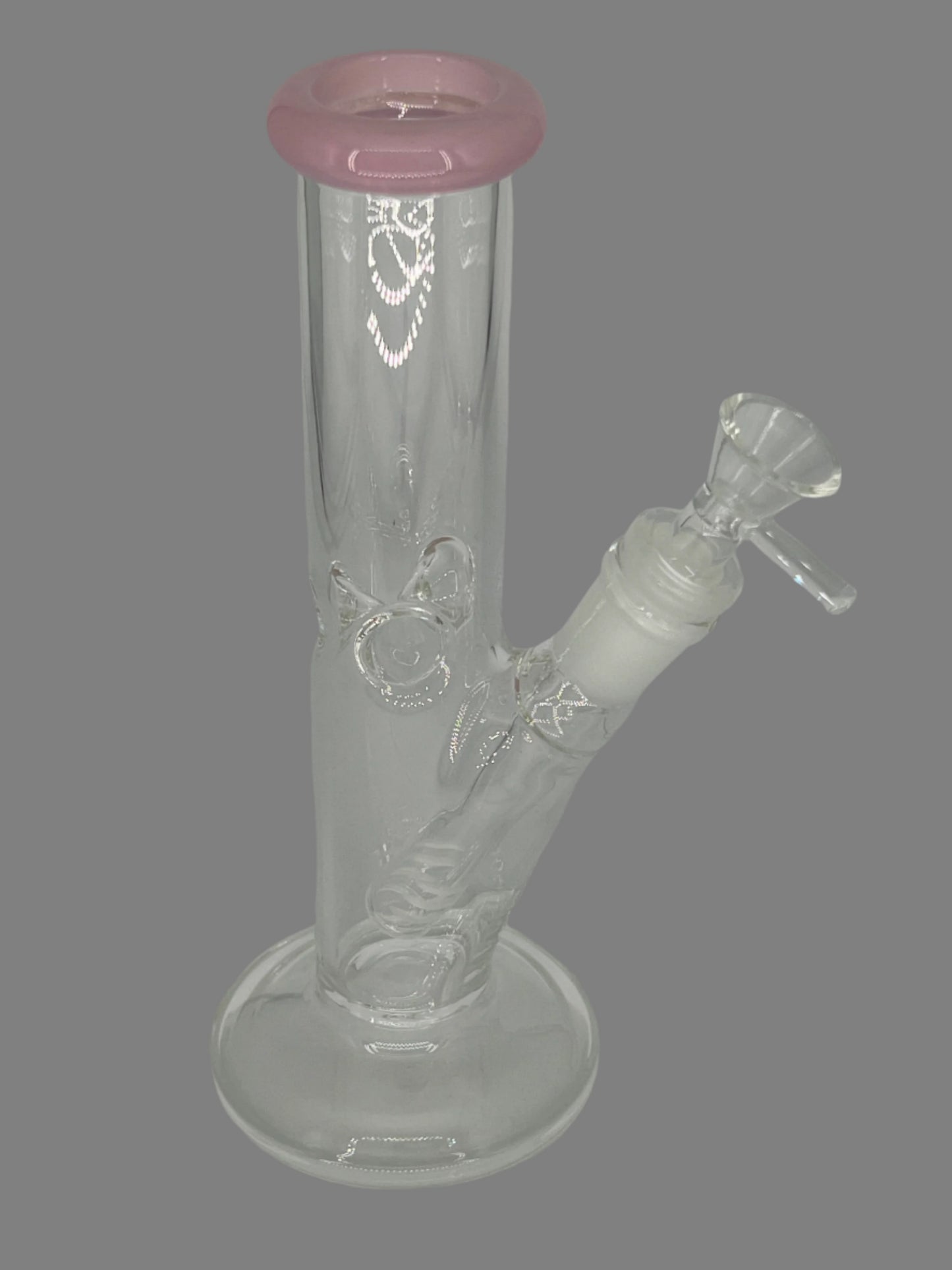 8" Classic Straight Tube Bong with Base