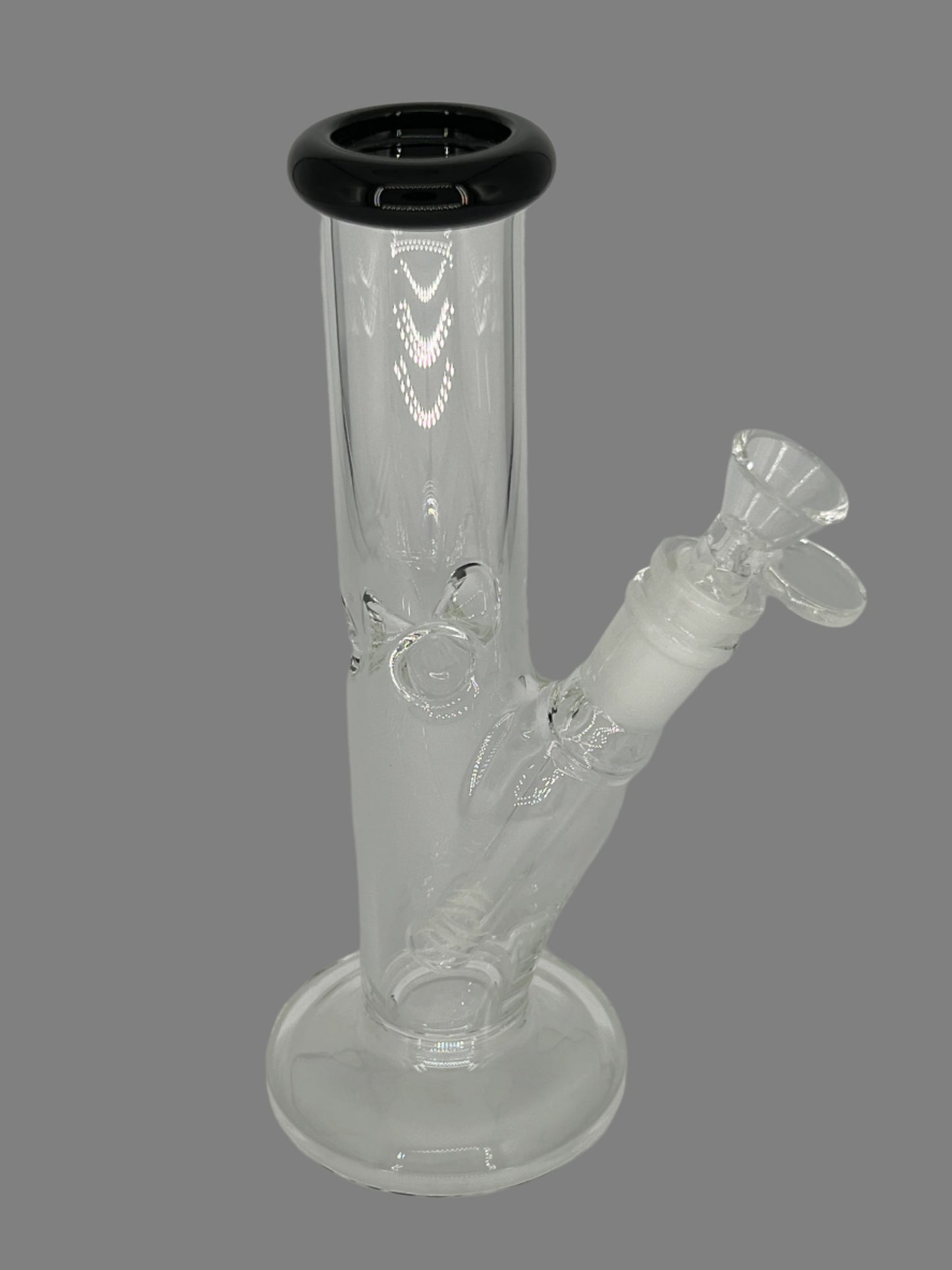 8" Classic Straight Tube Bong with Base