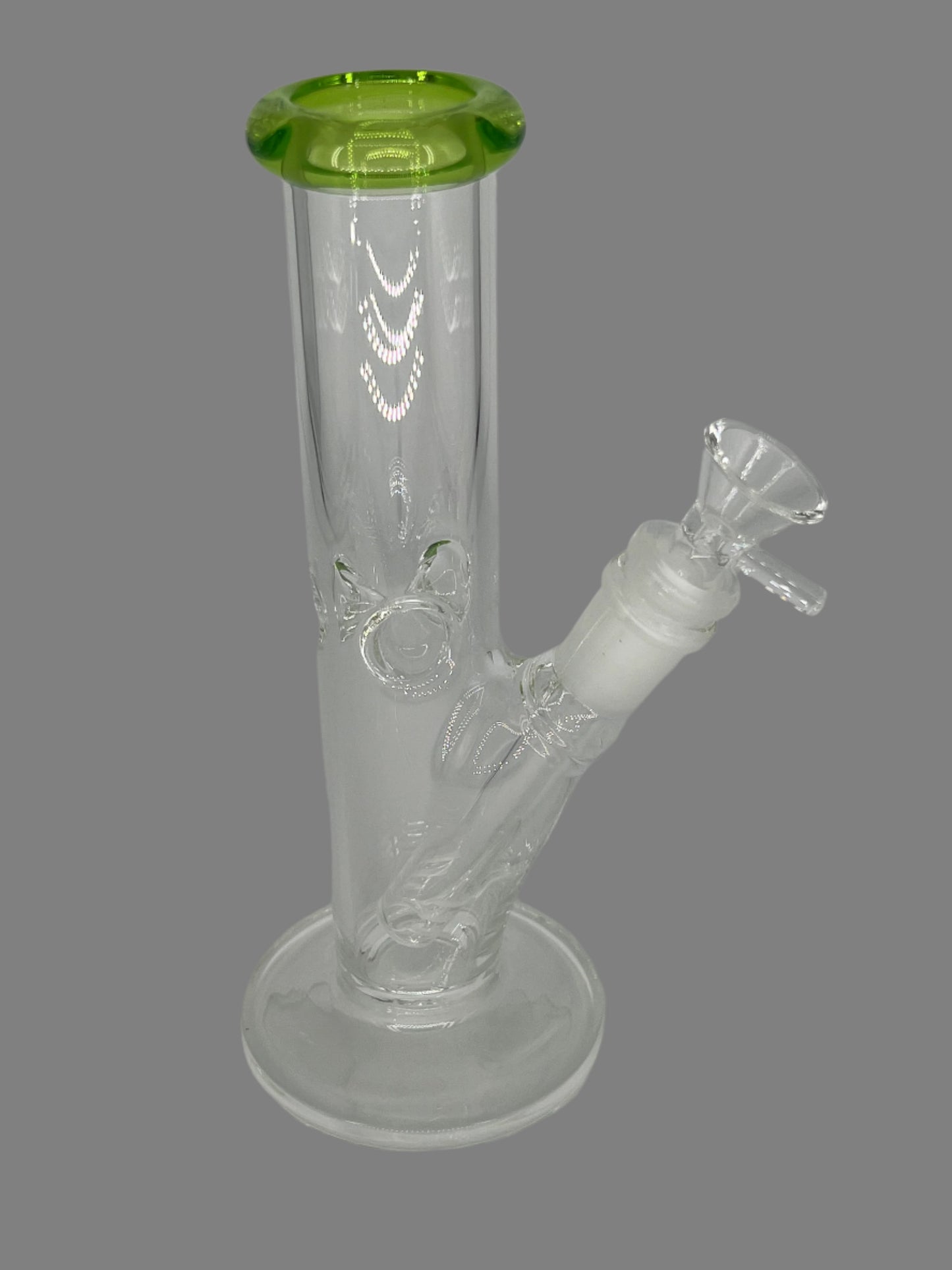 8" Classic Straight Tube Bong with Base